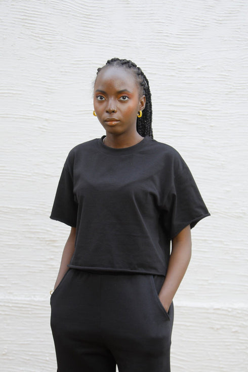 Cropped Jogger Set